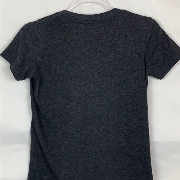 Fossil Grey embroidered deep v neck tee - Picture 5 of 7